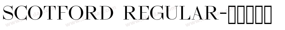 Scotford Regular字体转换